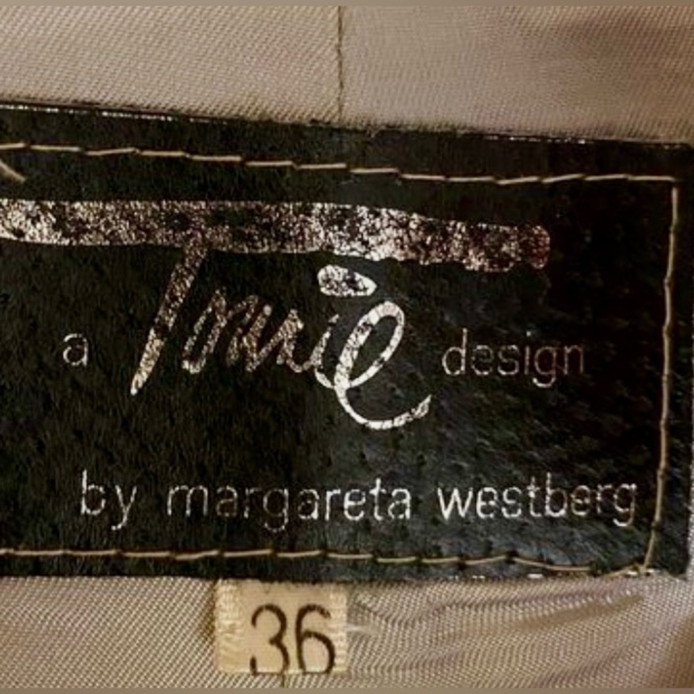 A Tonie Design Margareta Westburg Archival Orange/Red/Multi Suede Suit - Picture 2 of 12